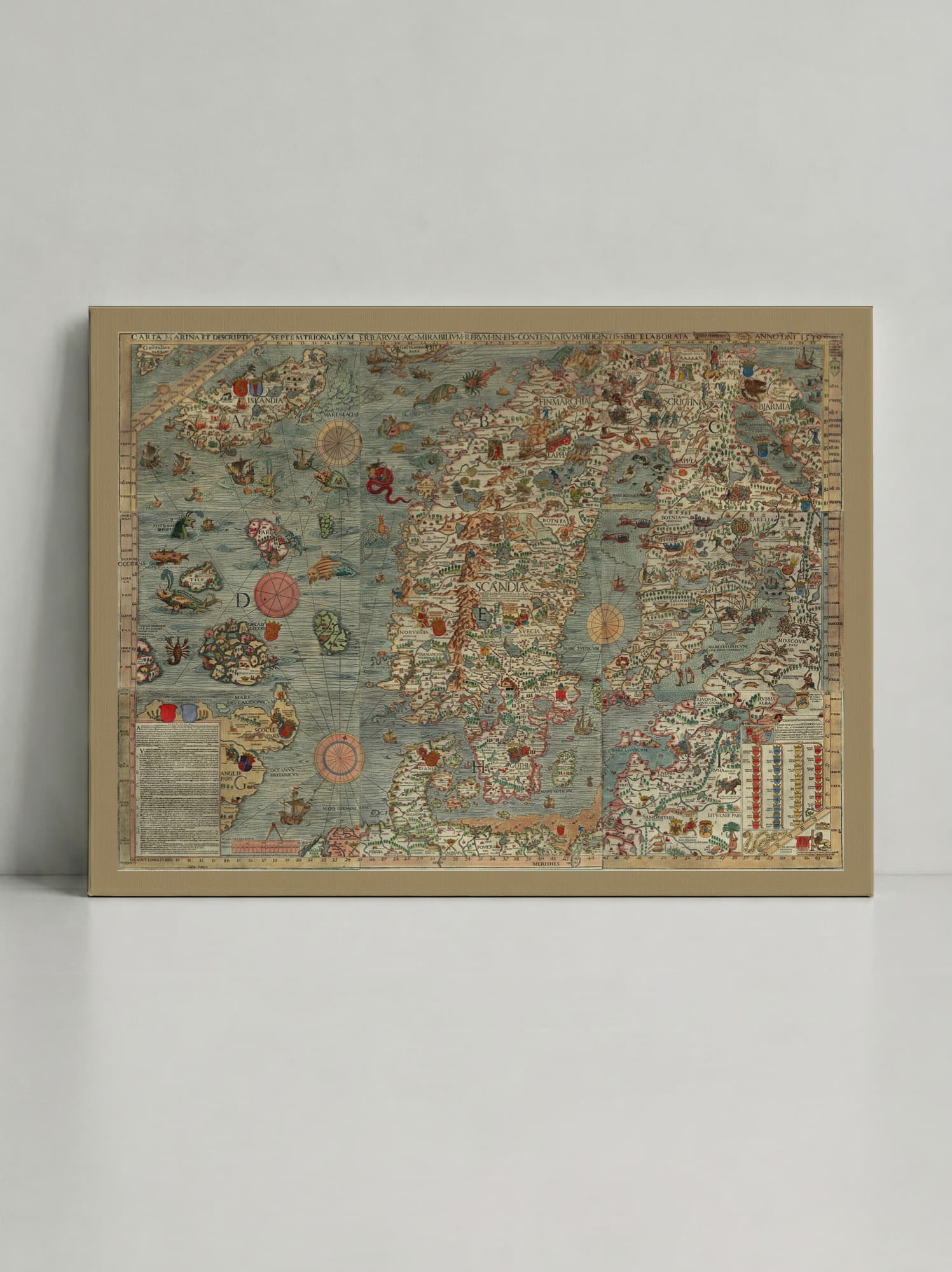 Олаус Магнус — «Carta Marina», 1539