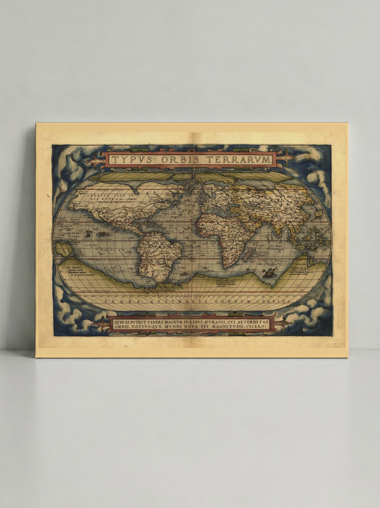 Ортеліус — «Typus Orbis Terrarum», 1570