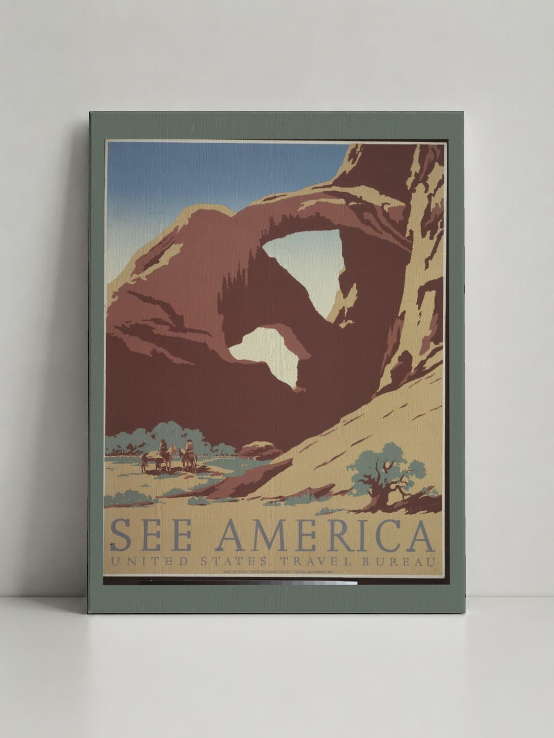 Вінтажний постер «See America. Кам'яна арка»