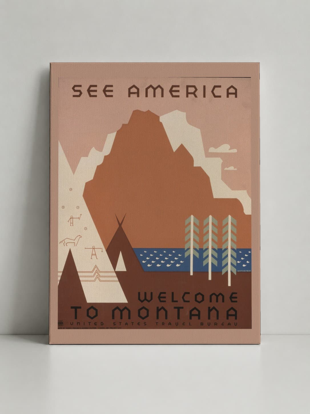 Вінтажний постер «See America. Монтана»